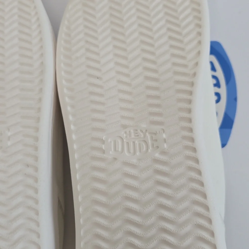 NWT Hey Dude Cody M Canvas White Lace Up Shoes Sneakers Size 9 - Picture 12 of 15